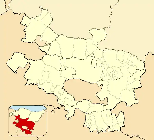 Vitoria ubicada en Álava