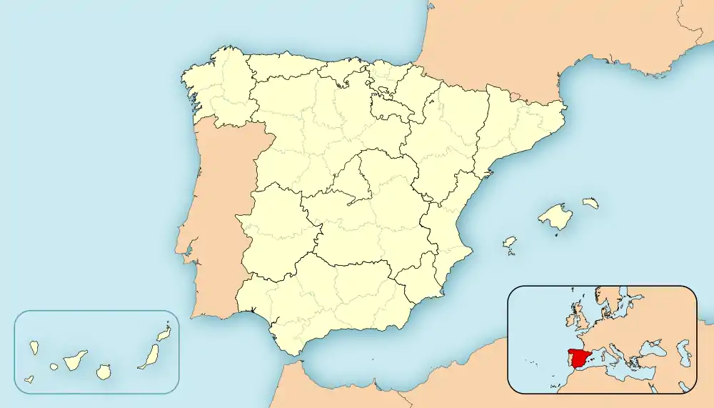 Málaga ubicada en España