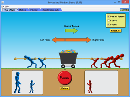 Screenshot of the simulation Forces and Motion: Basics